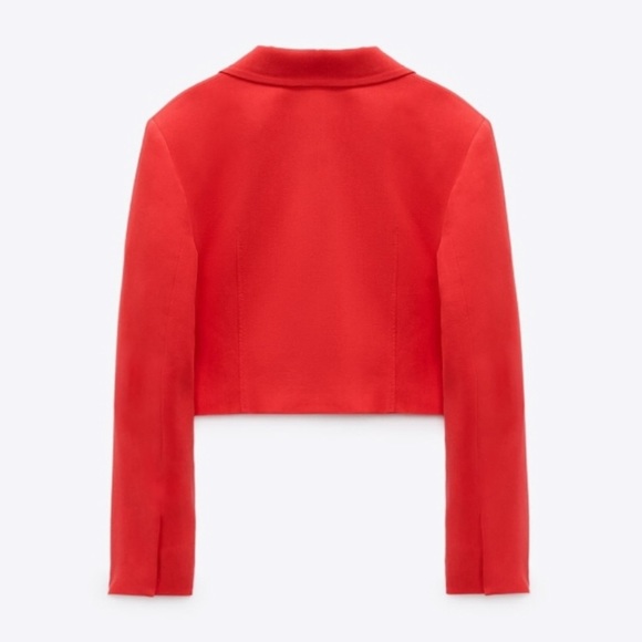 NWT Zara 2 Piece Linen Blend Cropped Blazer &Skirt - Picture 7 of 15